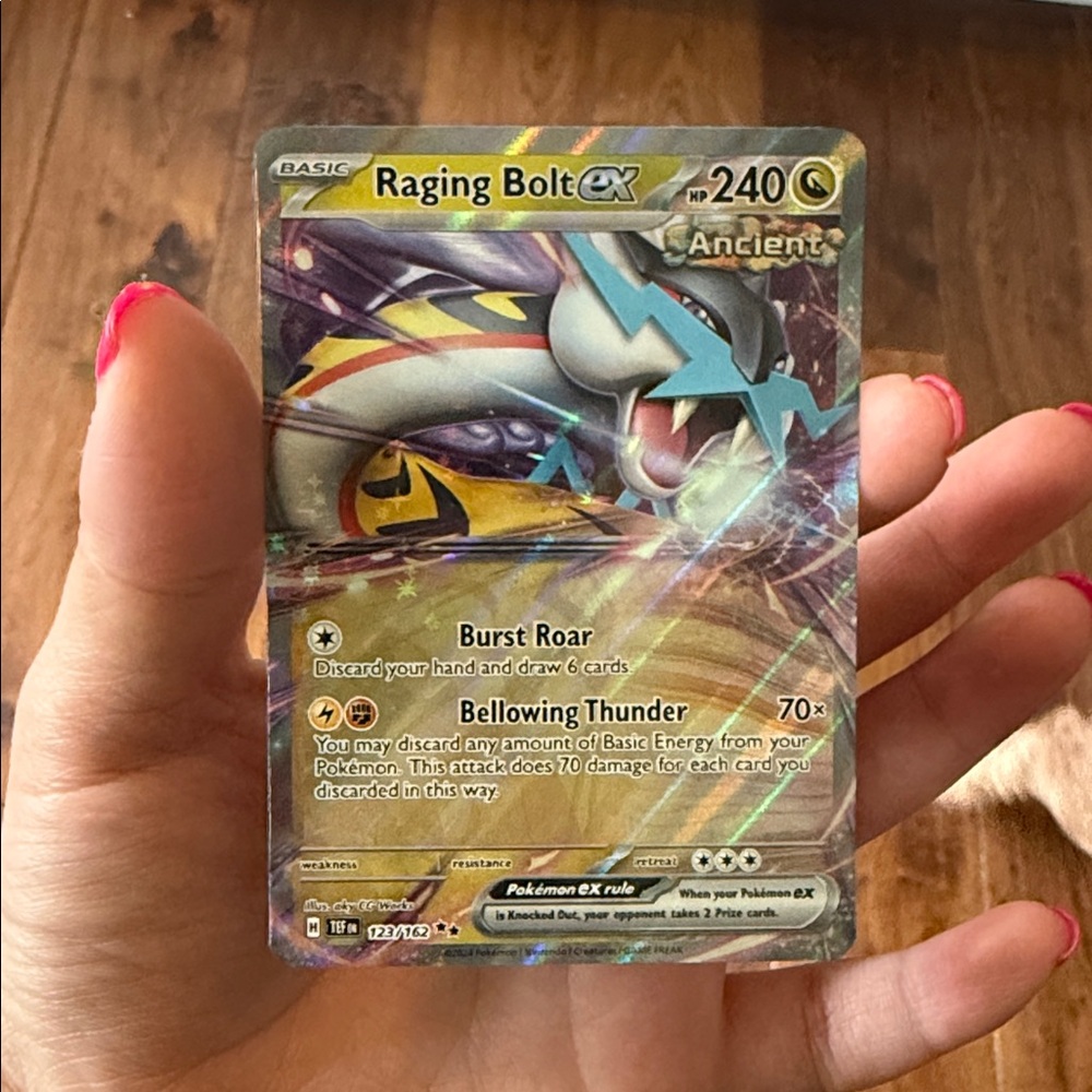Raging Bolt EX 123/162 Pokémon Card Temporal Forces